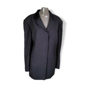 LeSuit Women's Black Comfort Long Sleeve Blazer Coat Size 24W
